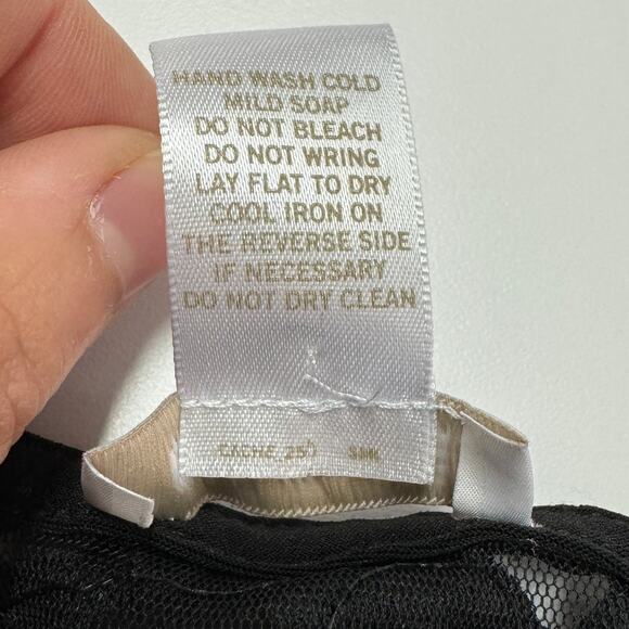 Cache Jumpsuit Womens 2 Black Floral Lace Back Sheer Stretch Pockets - Picture 5 of 9